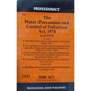 Professional's Water (Prevention & Control of Pollution) Act, 1974 Bare Act 2021